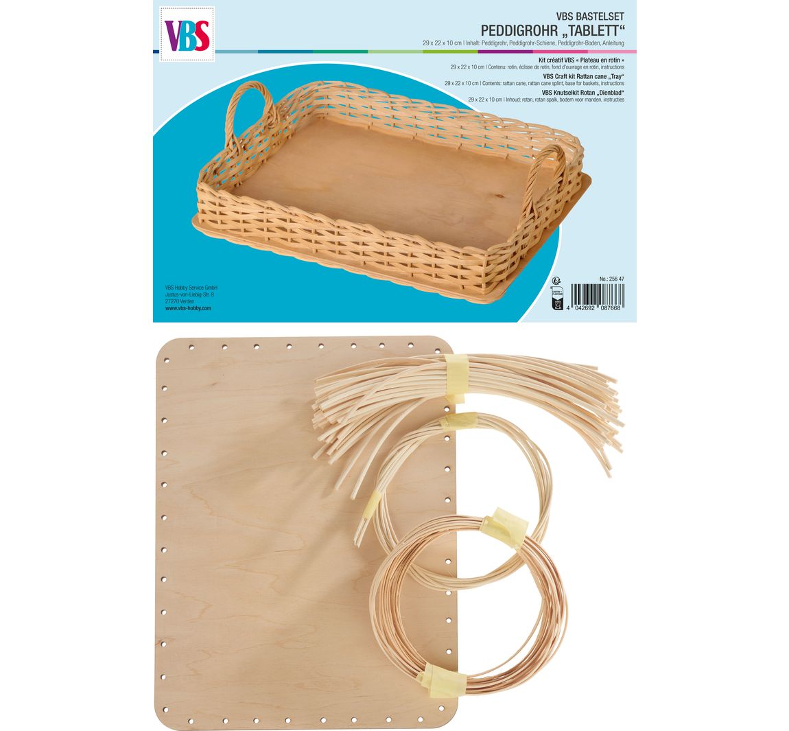 VBS Knutselkit Rotan "Dienblad"