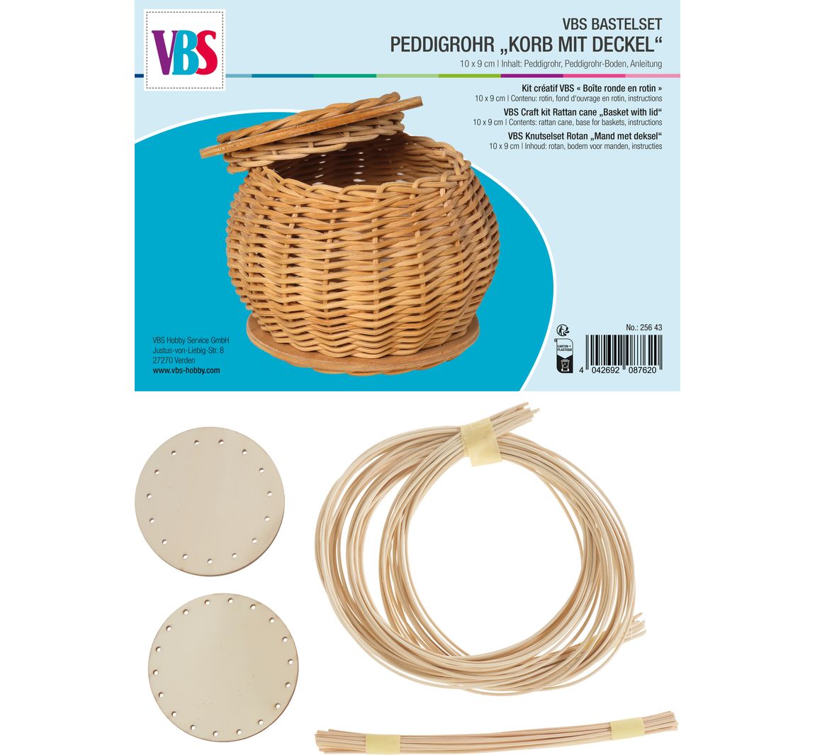 VBS Knutselset Rotan "Mand met deksel"