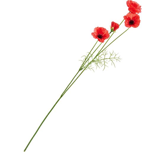 Klaproos pluk met 4 bloemen