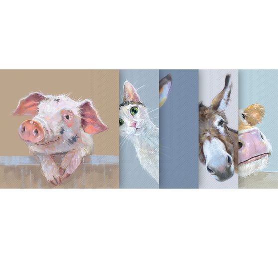 VBS Servetten-Set "Grappige dierenbende"