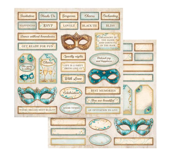 Scrapbook blok "Masquerade"
