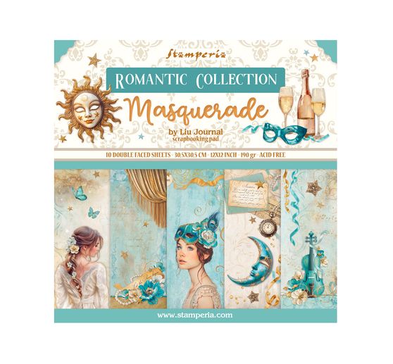 Scrapbook blok "Masquerade"