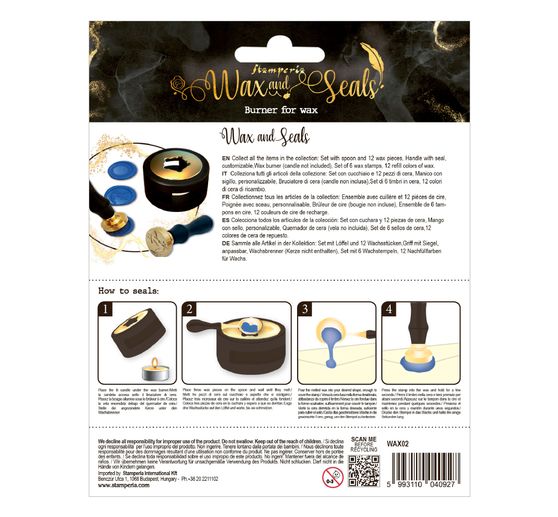 Stamperia Wax and Seals Startset