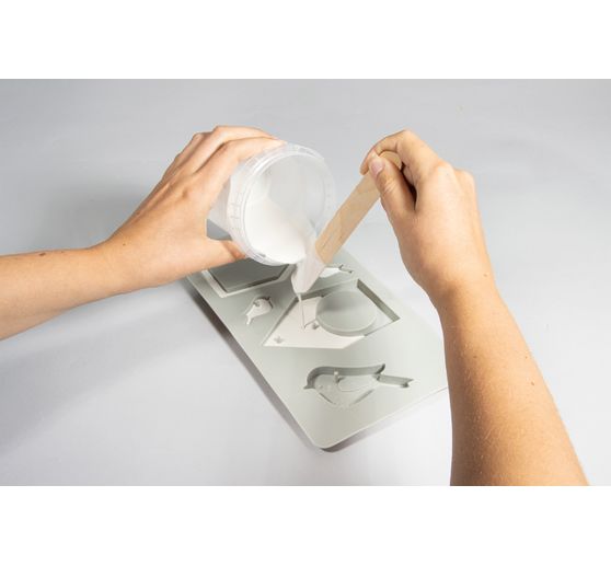 Silicone casting mould "Birdhouses & Birds"