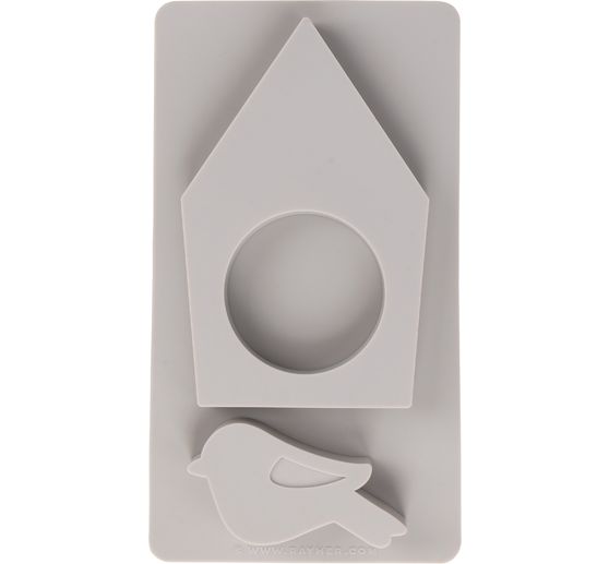 Silicone casting mould "Birdhouse & Bird"