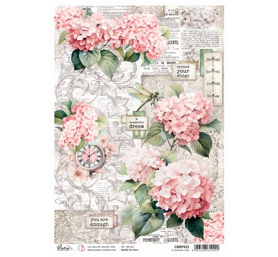Motief strozijde "Hortensia's"