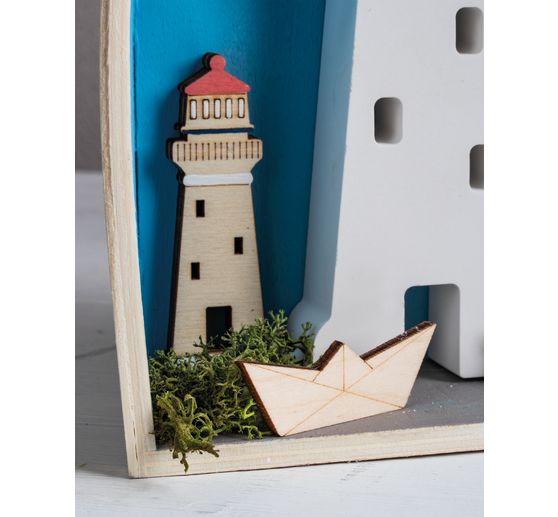 Houten strooidelen "Vuurtoren & Co"