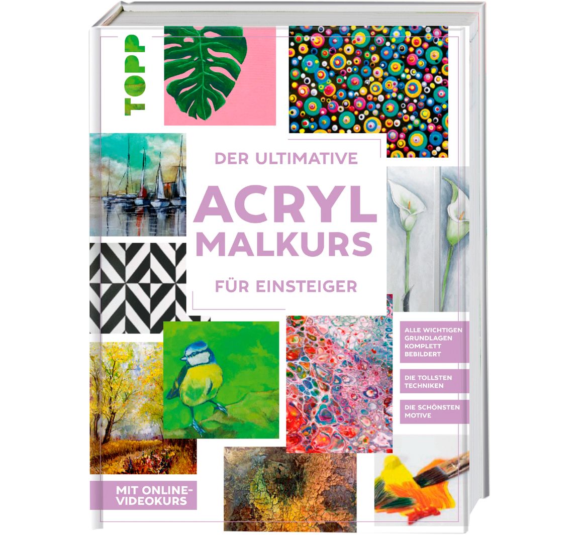 Boek "Der ultimative ACRYLMALKURS für Einsteiger"