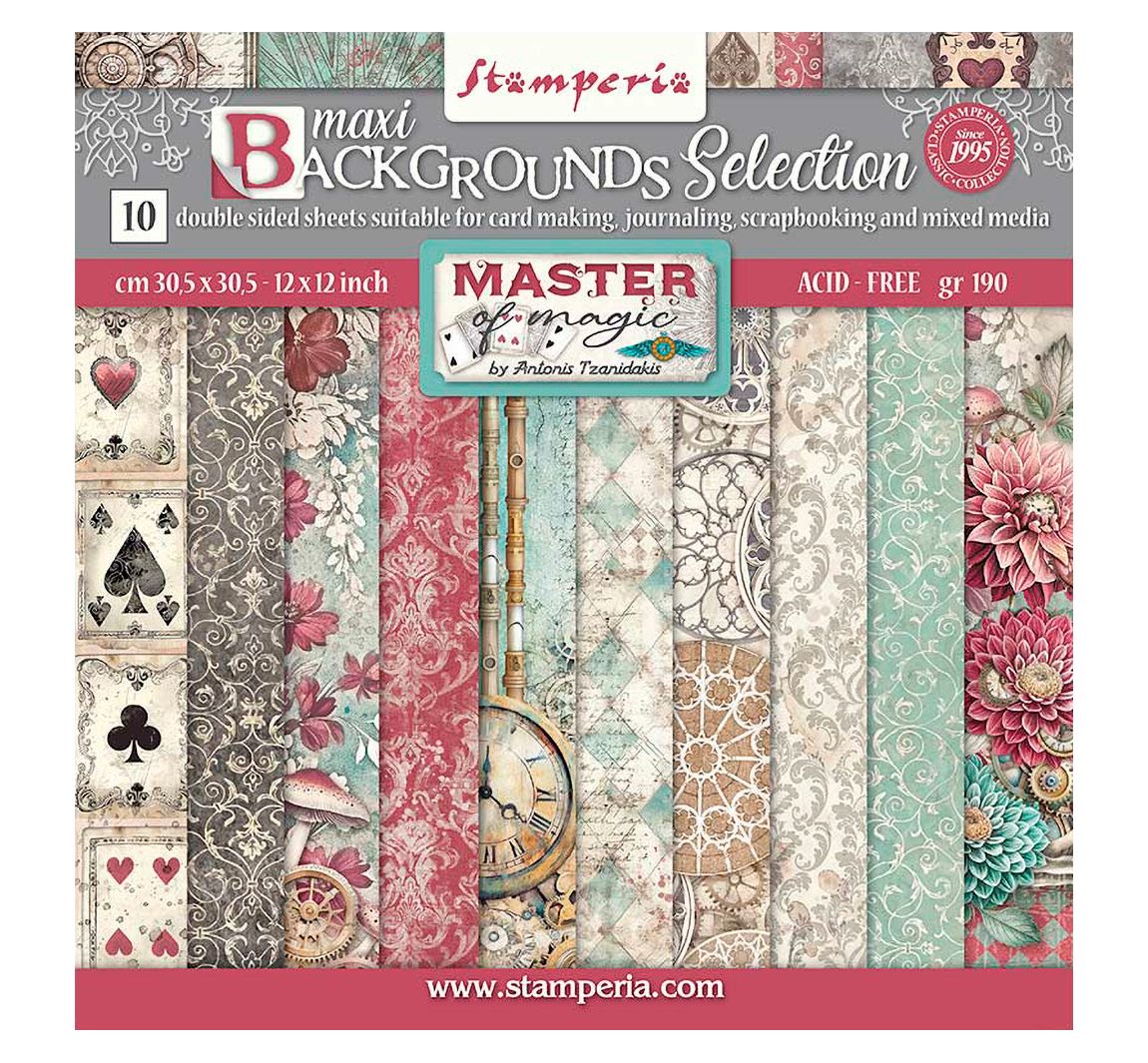 Scrapbook blok "Master of Magic - Backgrounds"