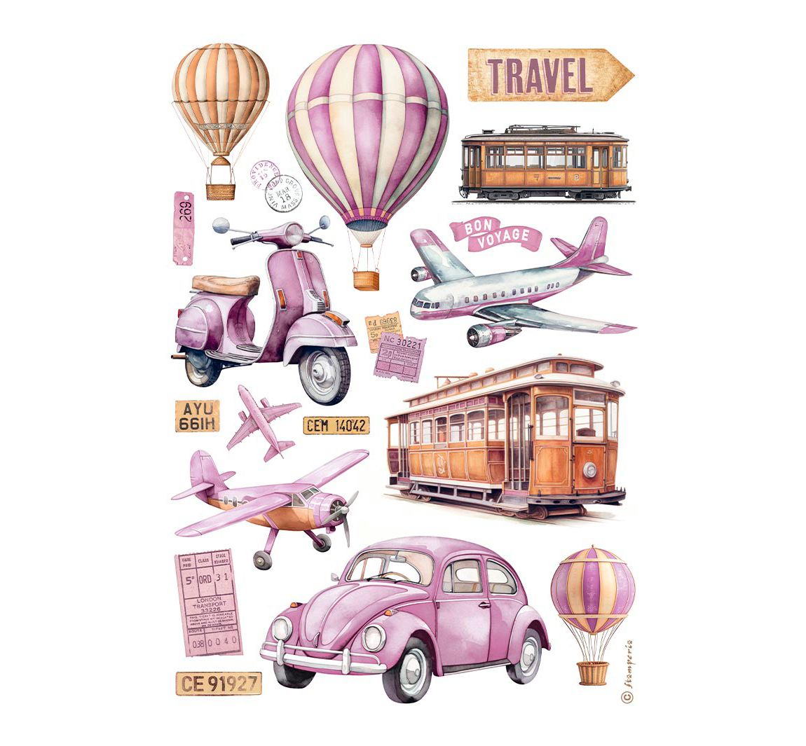 Motief strozijde "Travel"