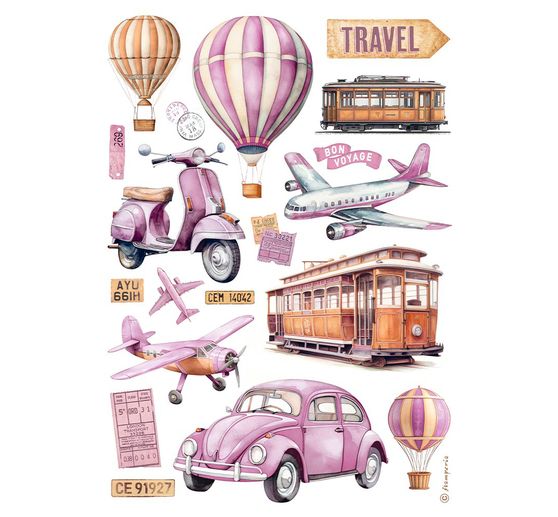 Motief strozijde "Travel"