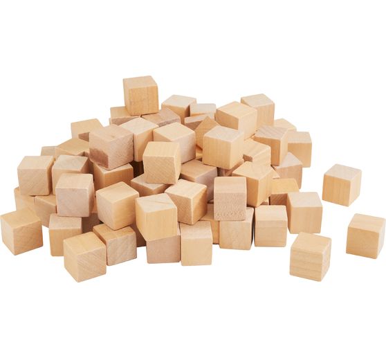 VBS Mini houten blokjes, 100 stuks