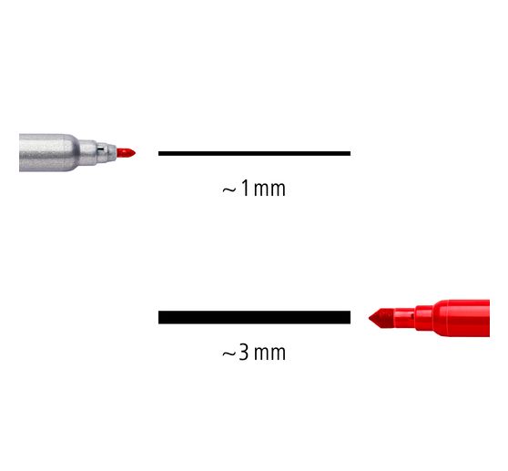 Staedtler Noris Dubbel vezelige pennen, set van 12