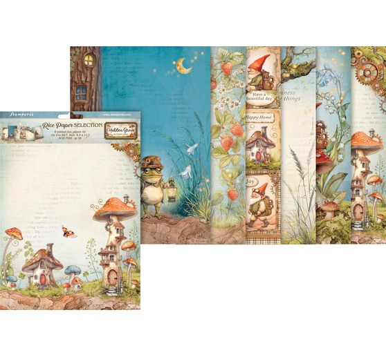 Motif straw silk assortment "Hidden Grove"