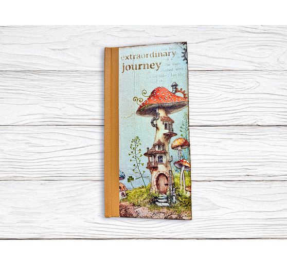 Motief strozijde "Hidden Grove - Mushroom Houses"