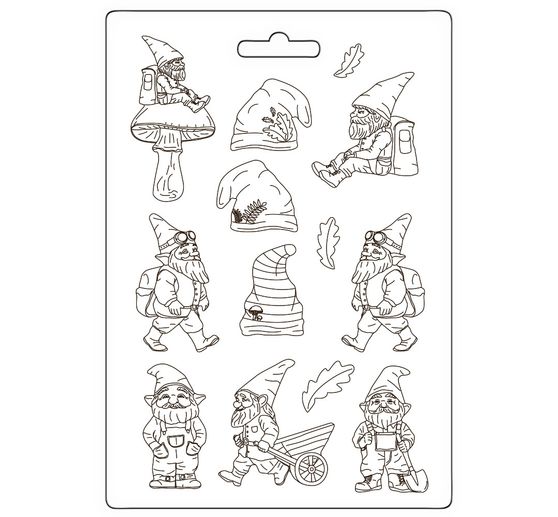 Soft modelling mould "Hidden Grove - Gnome"