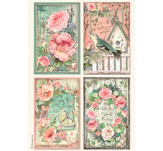 Motief strozijde assortiment "House of Roses", set van 6