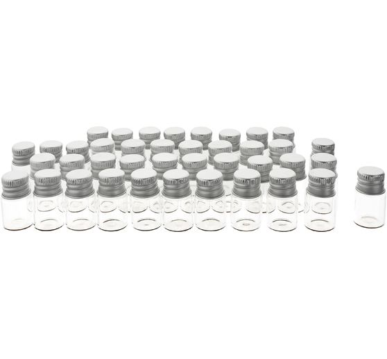 VBS Minipotjes met schroefdop, 40 stuks