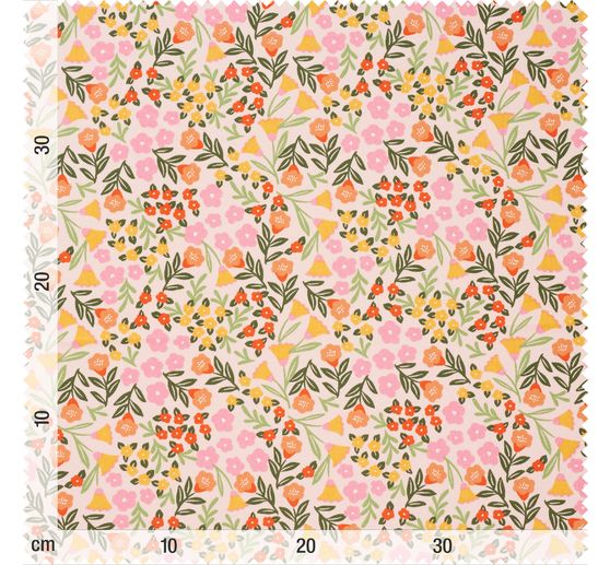 Katoenen stof "Flowers Colour Crush"