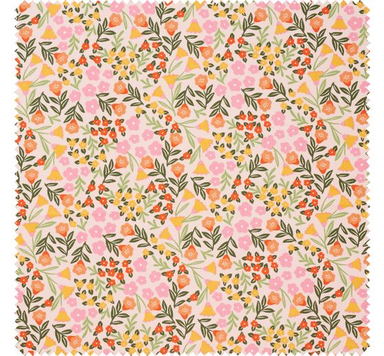 Katoenen stof "Flowers Colour Crush"