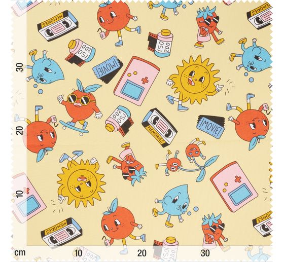 Cotton fabric "Retro Friends"