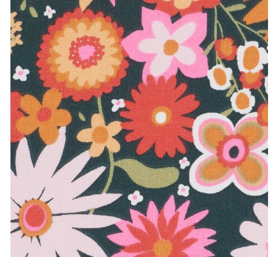 Cotton fabric "Flower Power"