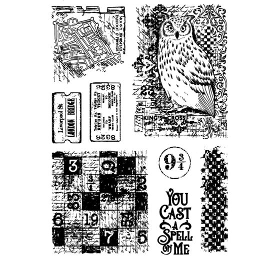 Siliconen stempel "Wizard Academy", Magic Spell