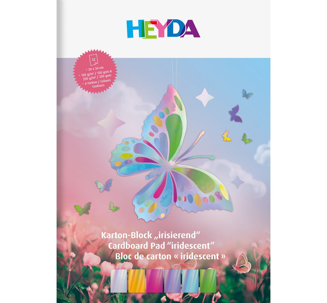 Kartonnen blok "Iridescent"