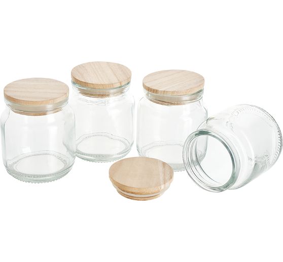 VBS Voorraadpot met houten deksel