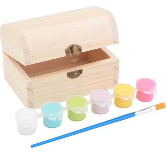 VBS Houten kist, incl. kleuren en penselen