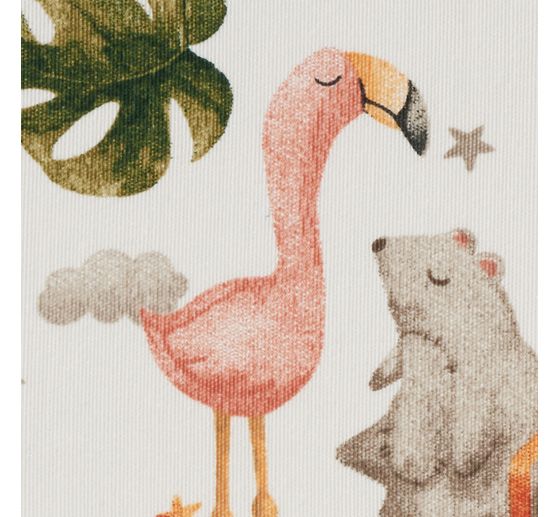 Motif fabric linen look "Junior"
