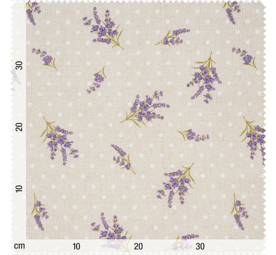 Motief stof linnenlook "Provence"