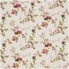 Motif fabric linen look "Roses"
