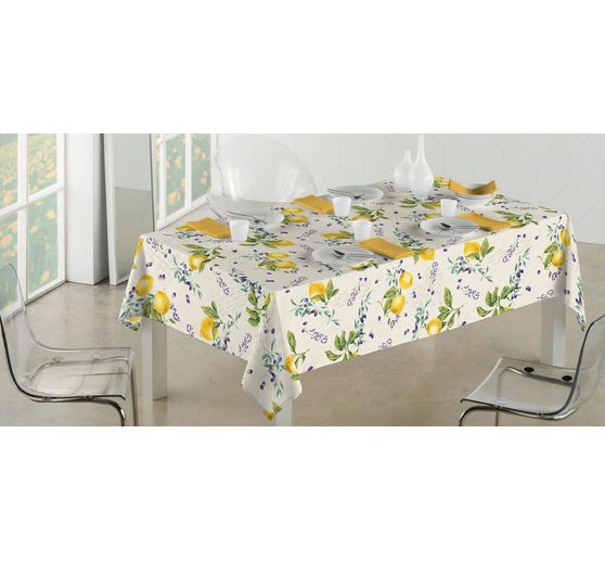 Motief stof linnenlook "Citrus"
