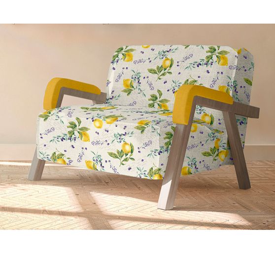 Motief stof linnenlook "Citrus"