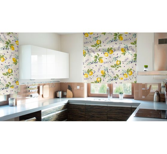 Motief stof linnenlook "Citrus"