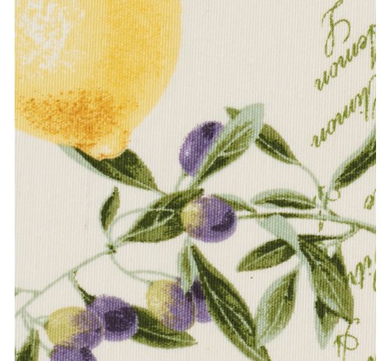 Motief stof linnenlook "Citrus"