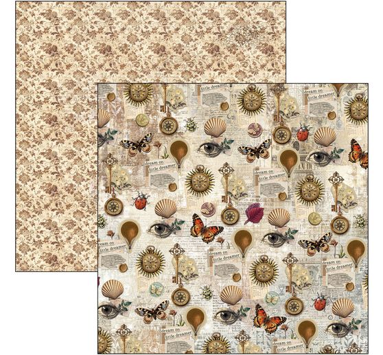 Scrapbook papier "Cabinet of Curiosities"
