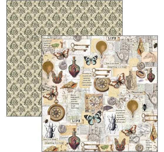 Scrapbook papier "Cabinet of Curiosities"