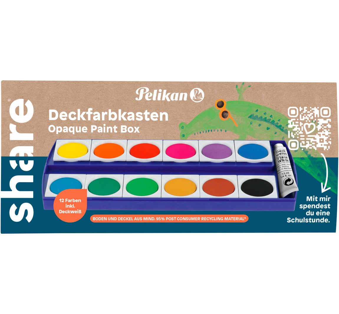 share opaque Kleurendoos, 12 kleuren