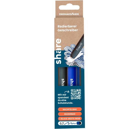share uitwisbare Gelroller stokken M, 2 st.