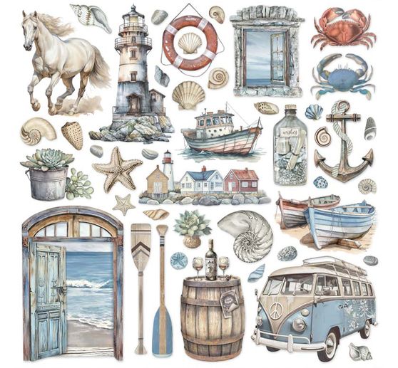 Scrapbook block "Silent Sea"