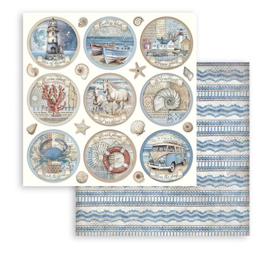 Scrapbook block "Silent Sea"
