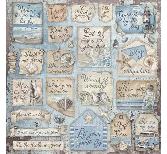 Scrapbook block "Silent Sea"