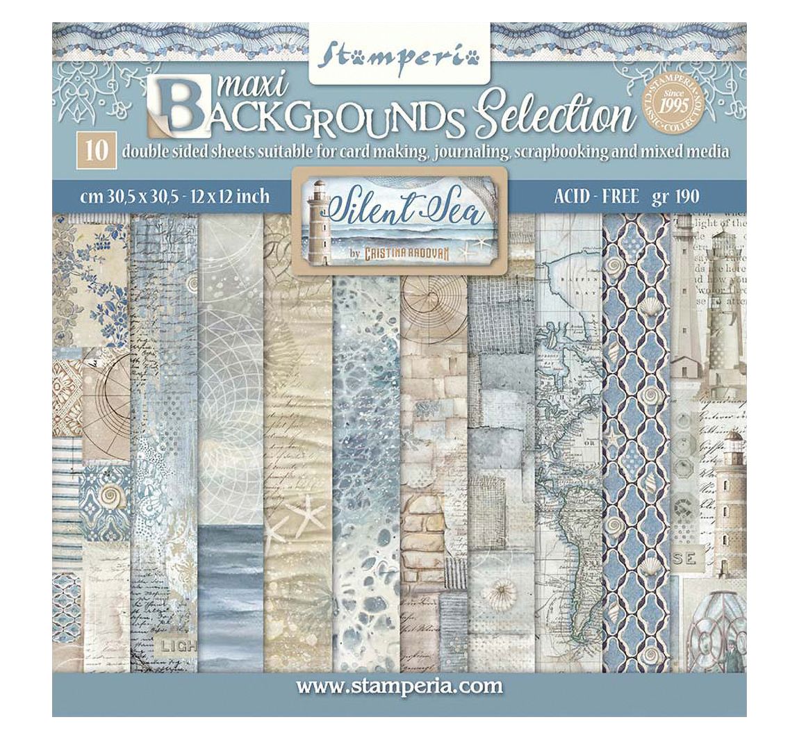 Scrapbook blok "Silent Sea Backgrounds"