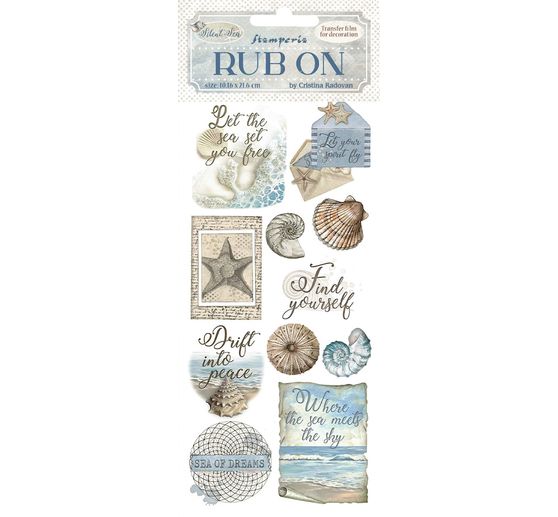 Rub On Transfer paper "Silent Sea - Shells"