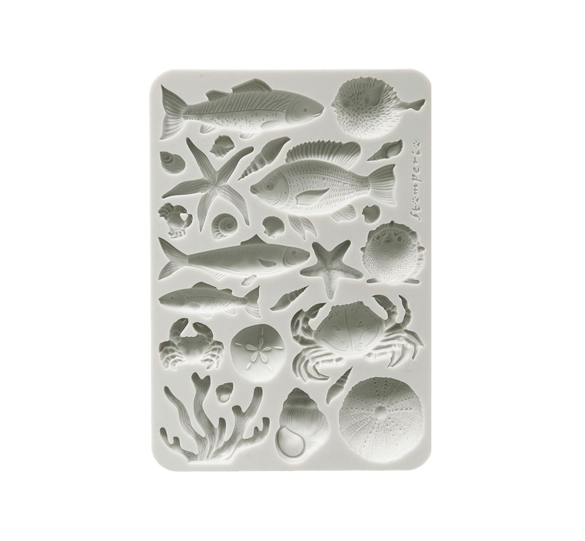 Siliconenvorm A5 "Silent Sea - Shells & Fish"