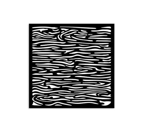 Stencil "Silent Sea - Wood Pattern", 12x12cm