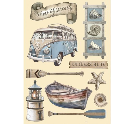 Lasercut motieven "Silent Sea - Endless Blue"