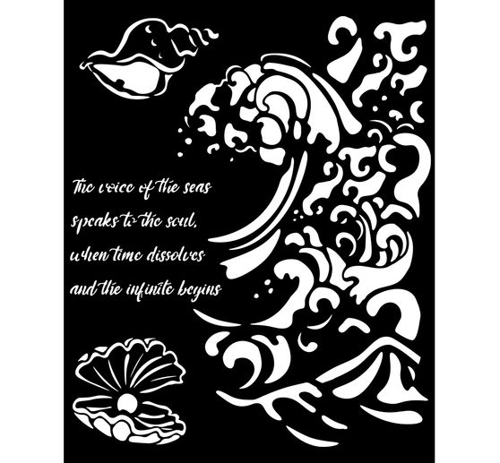 Stencil Set "Silent Sea", 8 stencils